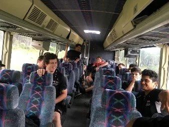 A softball team travelling in New Zealand