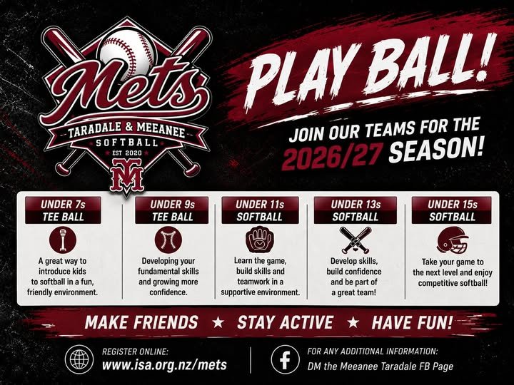Meeanee & Taradale Softball &ndash; players wanted